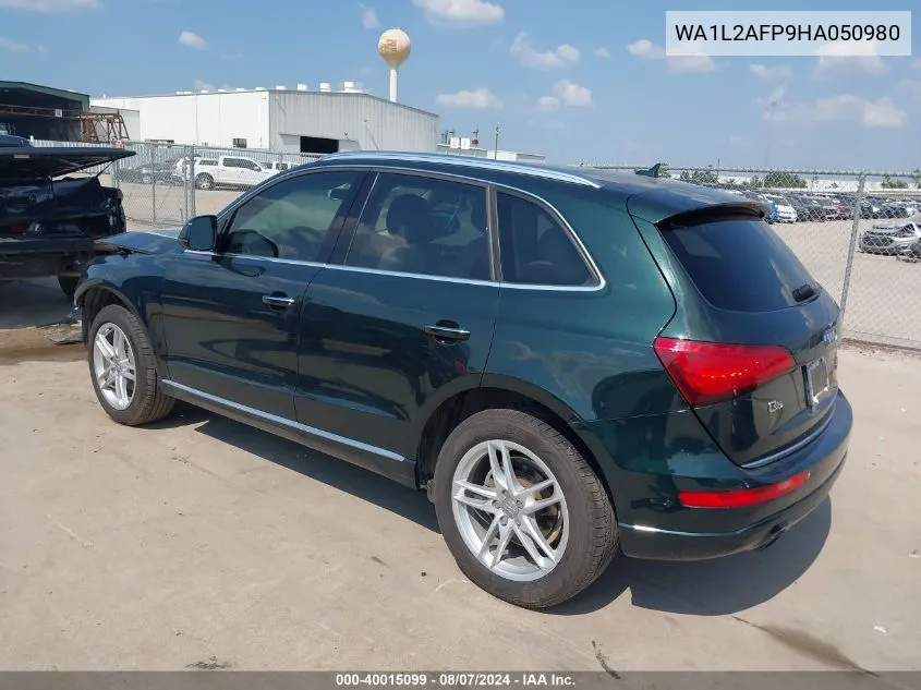 2017 Audi Q5 2.0T Premium VIN: WA1L2AFP9HA050980 Lot: 40015099