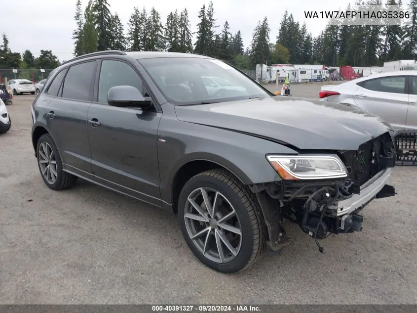 2017 Audi Q5 3.0T Premium Plus VIN: WA1W7AFP1HA035386 Lot: 40391327