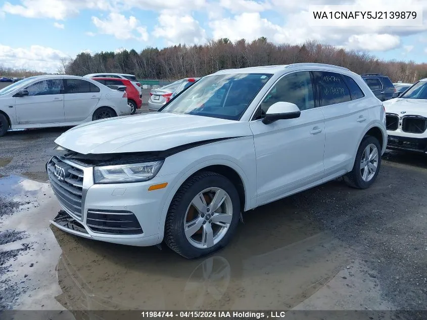 2018 Audi Q5 VIN: WA1CNAFY5J2139879 Lot: 11984744