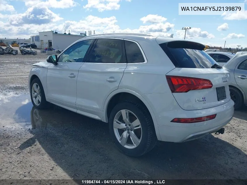 2018 Audi Q5 VIN: WA1CNAFY5J2139879 Lot: 11984744