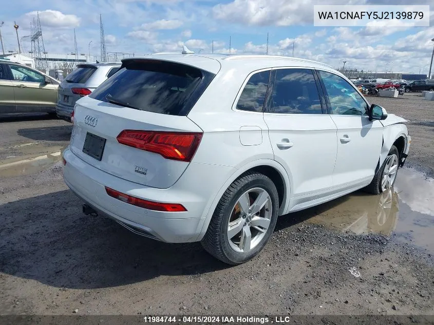 2018 Audi Q5 VIN: WA1CNAFY5J2139879 Lot: 11984744