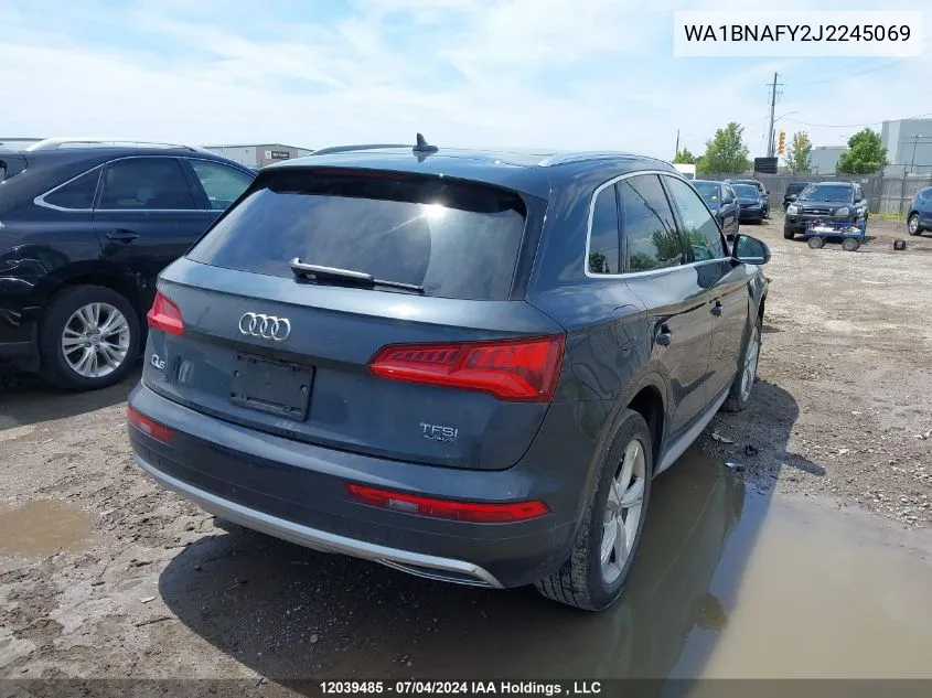 2018 Audi Q5 VIN: WA1BNAFY2J2245069 Lot: 12039485