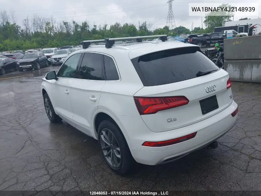 2018 Audi Q5 Premium Plus VIN: WA1BNAFY4J2148939 Lot: 12046053