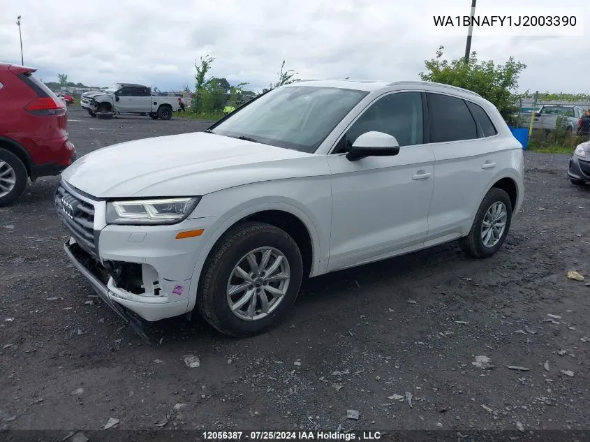 WA1BNAFY1J2003390 2018 Audi Q5