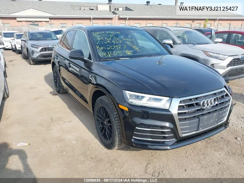 2018 Audi Q5 VIN: WA1FNAFY3J2125427 Lot: 12099035