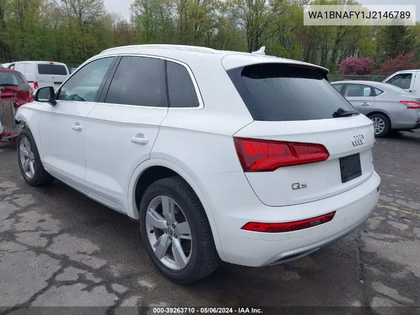 2018 Audi Q5 2.0T Premium/2.0T Tech Premium VIN: WA1BNAFY1J2146789 Lot: 39263710