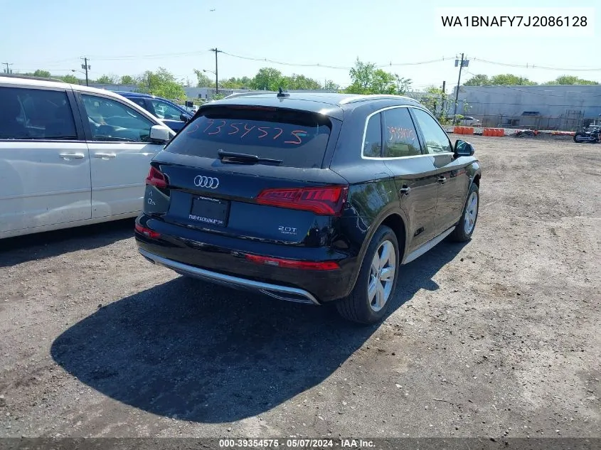 2018 Audi Q5 2.0T Premium/2.0T Tech Premium VIN: WA1BNAFY7J2086128 Lot: 39354575