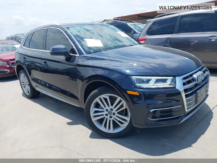 2018 Audi Q5 2.0T Premium/2.0T Tech Premium VIN: WA1CNAFY1J2091085 Lot: 39831305