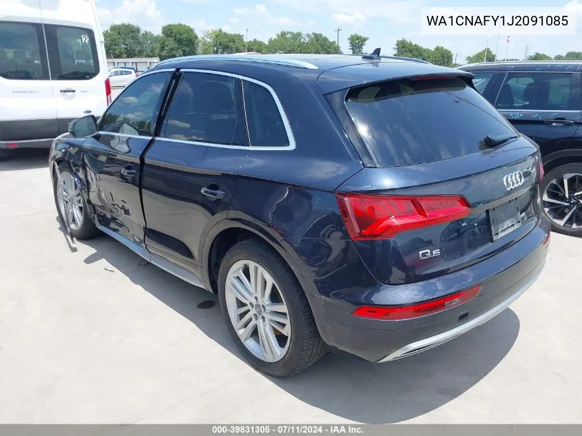 2018 Audi Q5 2.0T Premium/2.0T Tech Premium VIN: WA1CNAFY1J2091085 Lot: 39831305