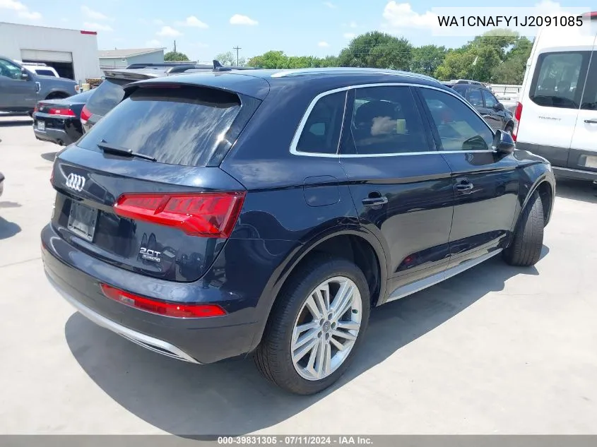 2018 Audi Q5 2.0T Premium/2.0T Tech Premium VIN: WA1CNAFY1J2091085 Lot: 39831305