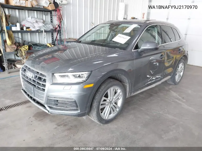 2018 Audi Q5 2.0T Premium/2.0T Tech Premium VIN: WA1BNAFY9J2170970 Lot: 39835647