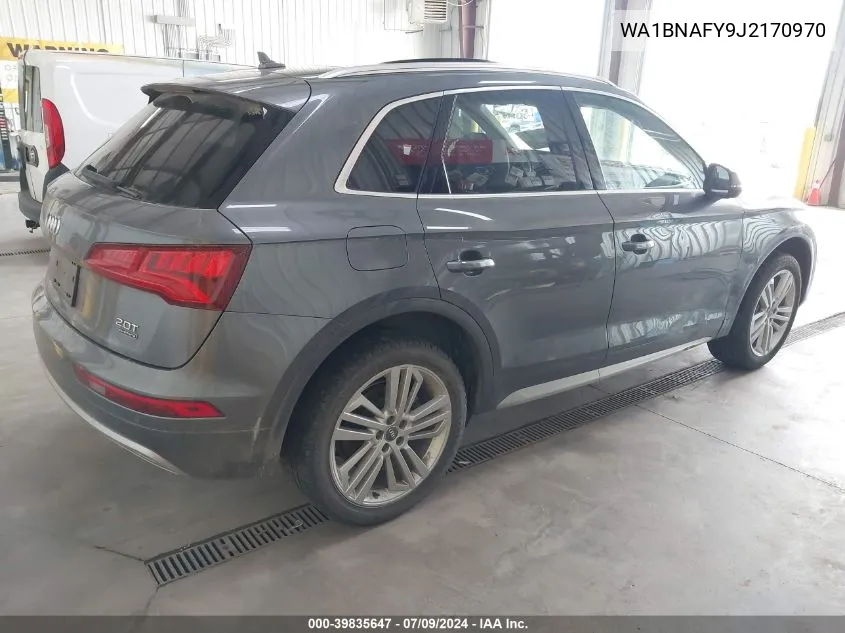 2018 Audi Q5 2.0T Premium/2.0T Tech Premium VIN: WA1BNAFY9J2170970 Lot: 39835647