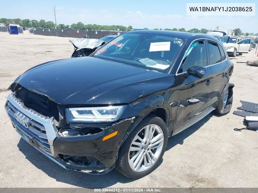 2018 Audi Q5 2.0T Premium/2.0T Tech Premium VIN: WA1BNAFY1J2038625 Lot: 39844212