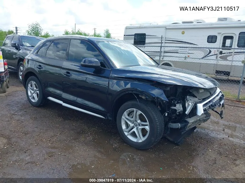 2018 Audi Q5 2.0T Premium/2.0T Tech Premium VIN: WA1ANAFY3J2110517 Lot: 39847819