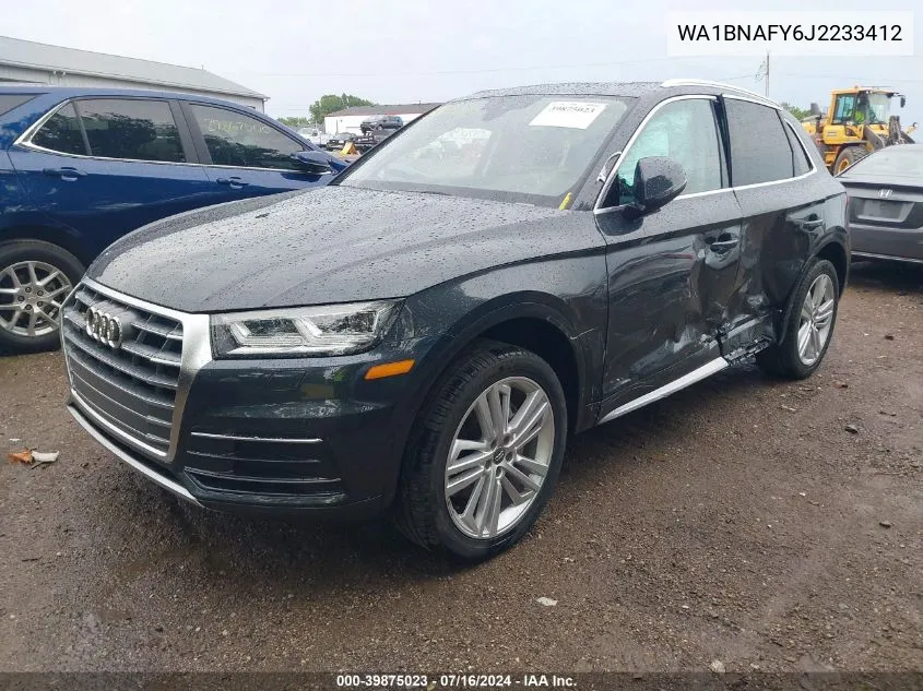 2018 Audi Q5 2.0T Premium/2.0T Tech Premium VIN: WA1BNAFY6J2233412 Lot: 39875023