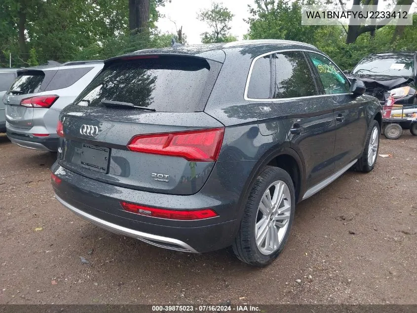 2018 Audi Q5 2.0T Premium/2.0T Tech Premium VIN: WA1BNAFY6J2233412 Lot: 39875023