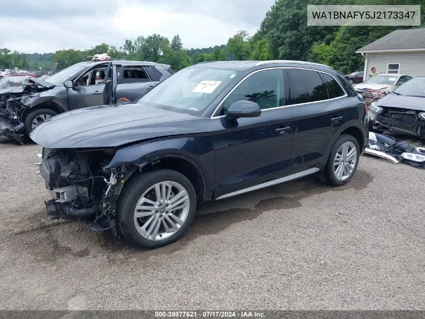 2018 Audi Q5 2.0T Premium/2.0T Tech Premium VIN: WA1BNAFY5J2173347 Lot: 39877621