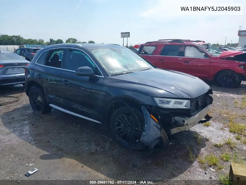 2018 Audi Q5 2.0T Premium/2.0T Tech Premium VIN: WA1BNAFY5J2045903 Lot: 39881762