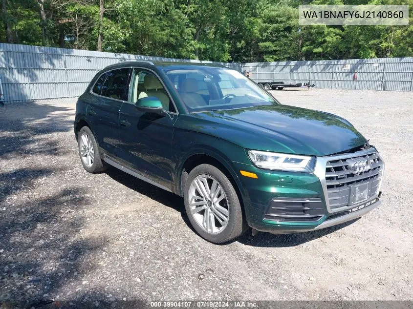 2018 Audi Q5 2.0T Premium/2.0T Tech Premium VIN: WA1BNAFY6J2140860 Lot: 39904107