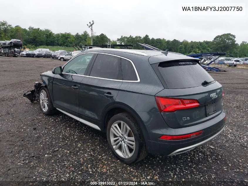 WA1BNAFY3J2007750 2018 Audi Q5 2.0T Premium/2.0T Tech Premium