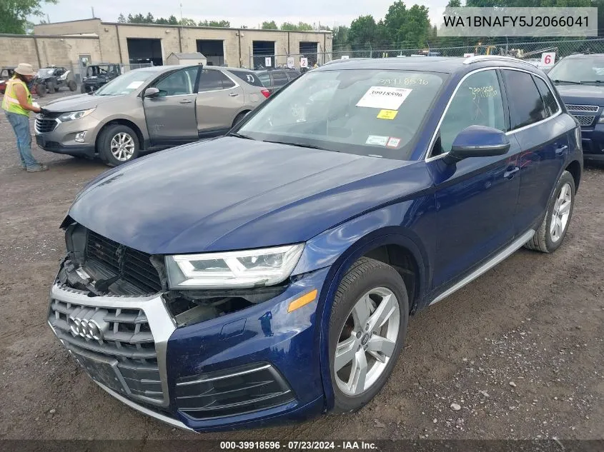 2018 Audi Q5 2.0T Premium/2.0T Tech Premium VIN: WA1BNAFY5J2066041 Lot: 39918596