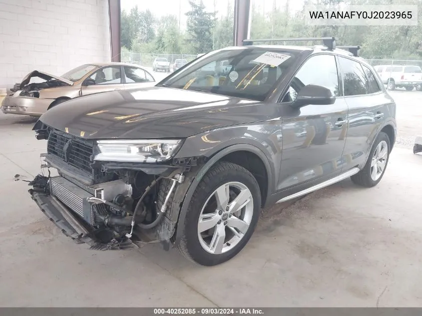 2018 Audi Q5 2.0T Tech Premium VIN: WA1ANAFY0J2023965 Lot: 40252085