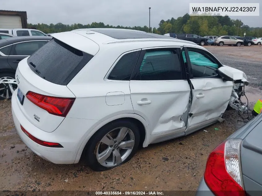 2018 Audi Q5 Premium Plus VIN: WA1BNAFYXJ2242307 Lot: 40335654