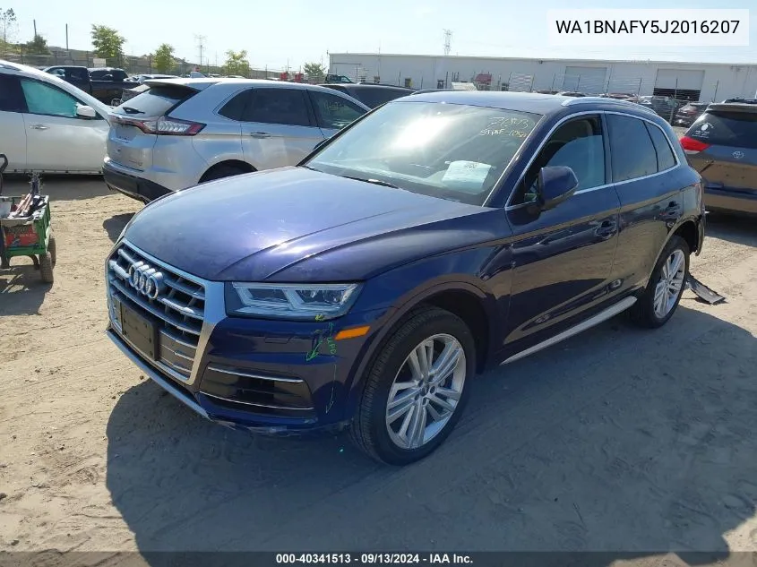 2018 Audi Q5 2.0T Premium/2.0T Tech Premium VIN: WA1BNAFY5J2016207 Lot: 40341513