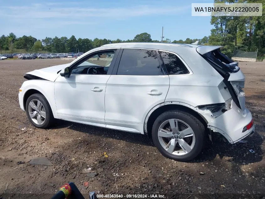 WA1BNAFY5J2220005 2018 Audi Q5 2.0T Premium/2.0T Tech Premium