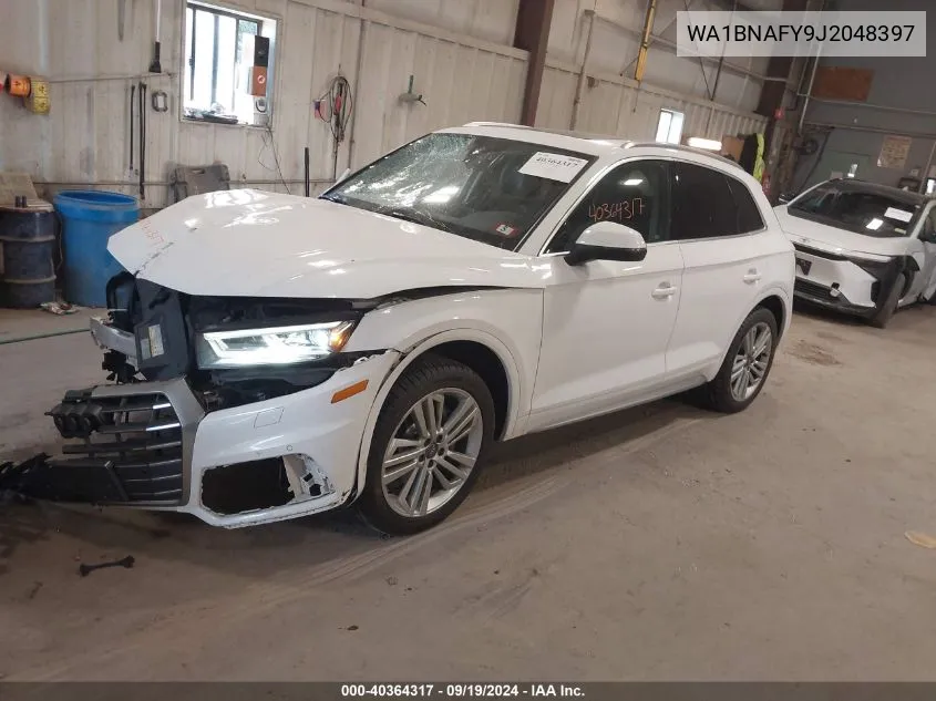 2018 Audi Q5 2.0T Premium/2.0T Tech Premium VIN: WA1BNAFY9J2048397 Lot: 40364317