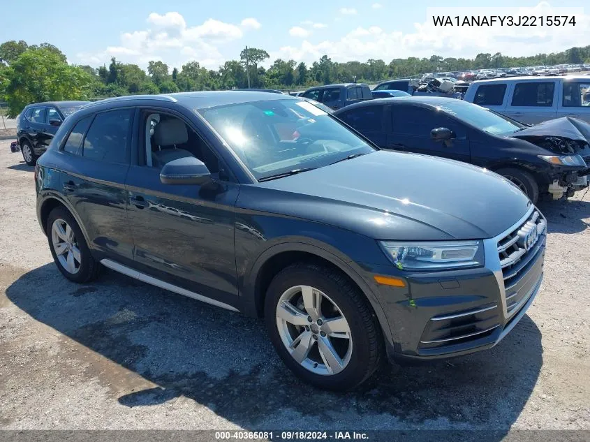 2018 Audi Q5 2.0T Premium/2.0T Tech Premium VIN: WA1ANAFY3J2215574 Lot: 40365081