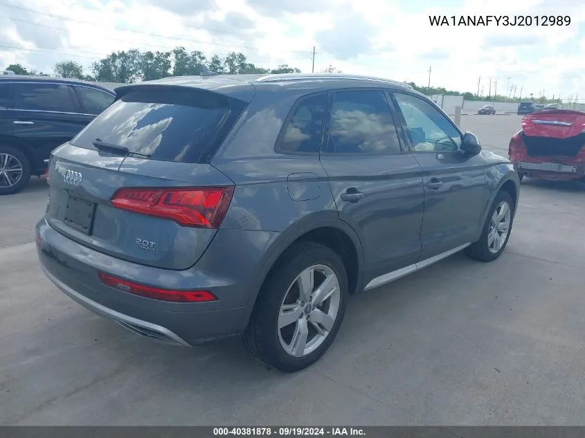 WA1ANAFY3J2012989 2018 Audi Q5 2.0T Premium/2.0T Tech Premium