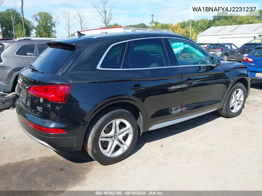 2018 Audi Q5 2.0T Premium/2.0T Tech Premium VIN: WA1BNAFY4J2231237 Lot: 40382786