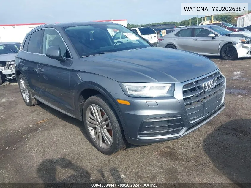 2018 Audi Q5 2.0T Premium/2.0T Tech Premium VIN: WA1CNAFY9J2026887 Lot: 40394447