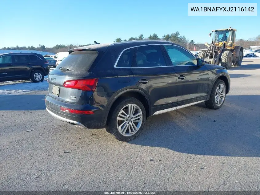 WA1BNAFYXJ2116142 2018 Audi Q5 2.0T Premium/2.0T Tech Premium