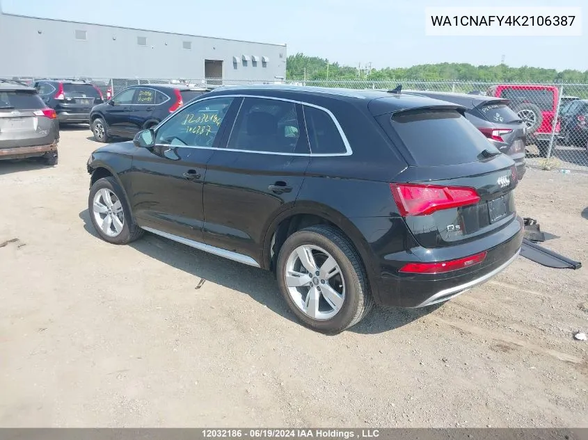 WA1CNAFY4K2106387 2019 Audi Q5 Prestige