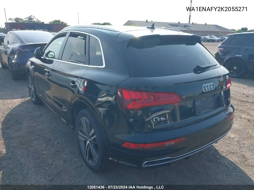 2019 Audi Q5 Progressiv S-Line VIN: WA1ENAFY2K2055271 Lot: 12051436