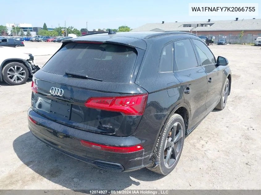 2019 Audi Q5 Technik S-Line VIN: WA1FNAFY7K2066755 Lot: 12074927