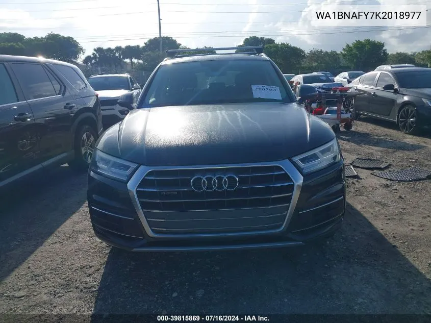 2019 Audi Q5 Premium Plus VIN: WA1BNAFY7K2018977 Lot: 39815869