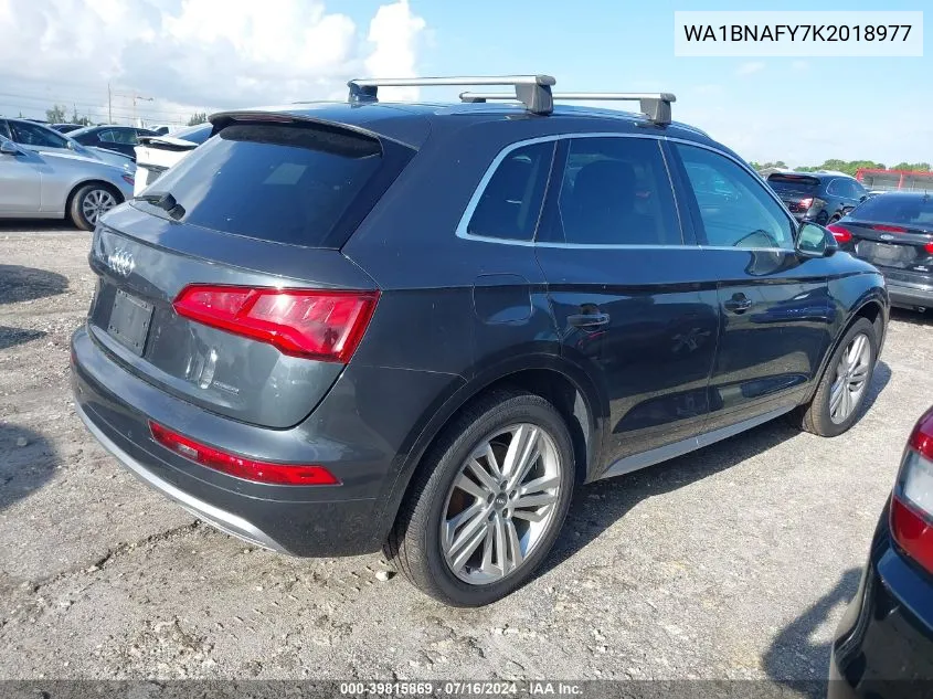 2019 Audi Q5 Premium Plus VIN: WA1BNAFY7K2018977 Lot: 39815869