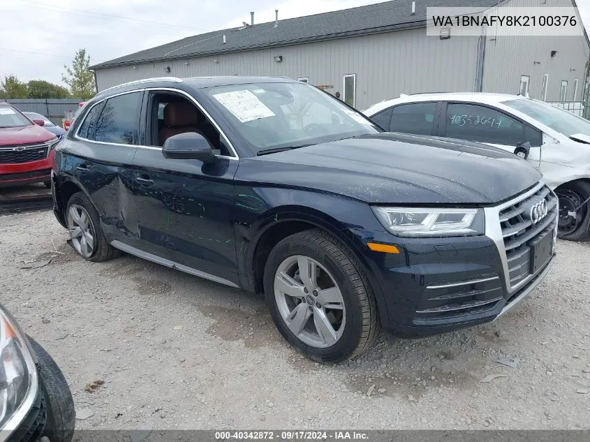 WA1BNAFY8K2100376 2019 Audi Q5 45 Premium