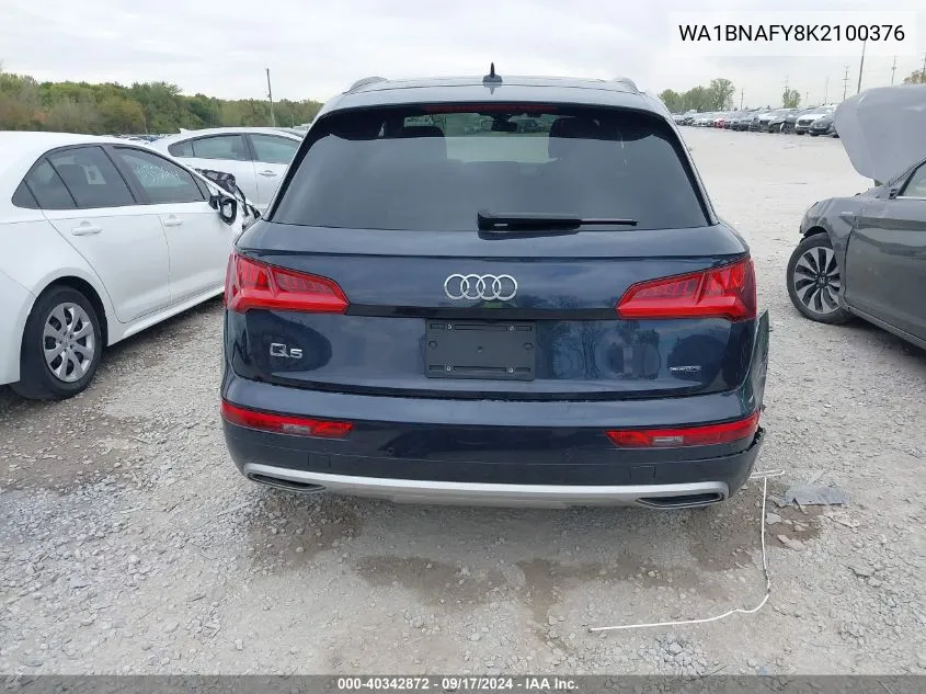 WA1BNAFY8K2100376 2019 Audi Q5 45 Premium