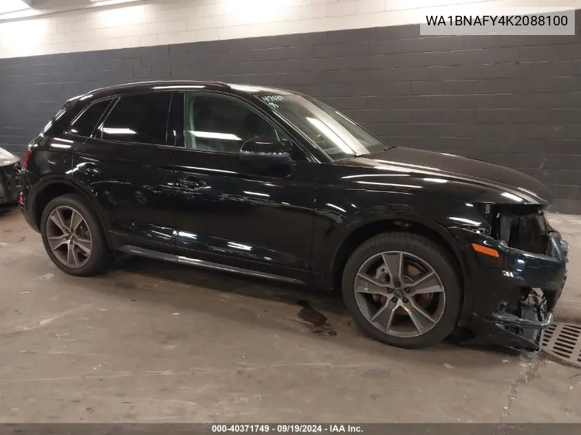 2019 Audi Q5 45 Premium VIN: WA1BNAFY4K2088100 Lot: 40371749