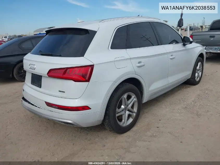 WA1ANAFY6K2038553 2019 Audi Q5 45 Premium