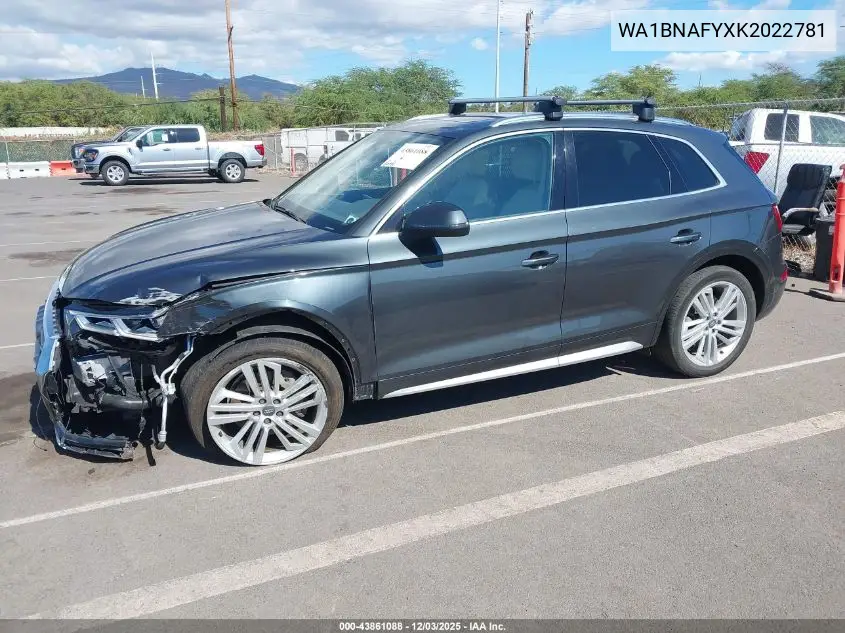 WA1BNAFYXK2022781 2019 Audi Q5 45 Premium