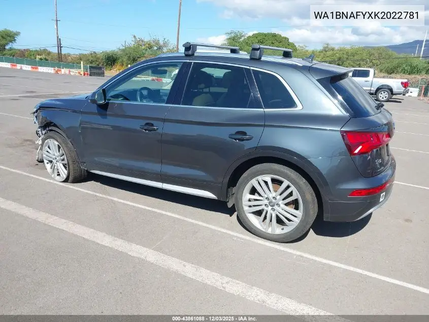 WA1BNAFYXK2022781 2019 Audi Q5 45 Premium