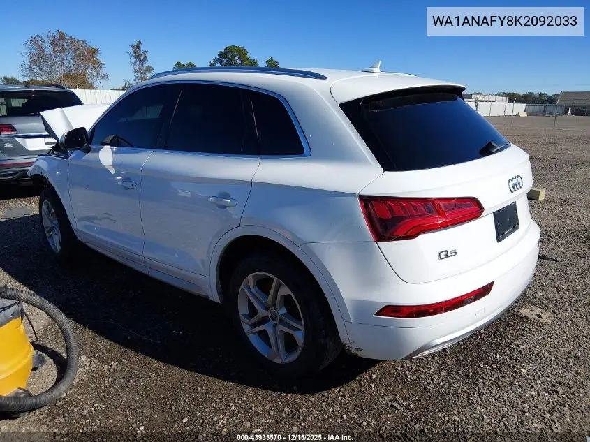 WA1ANAFY8K2092033 2019 Audi Q5 45 Premium