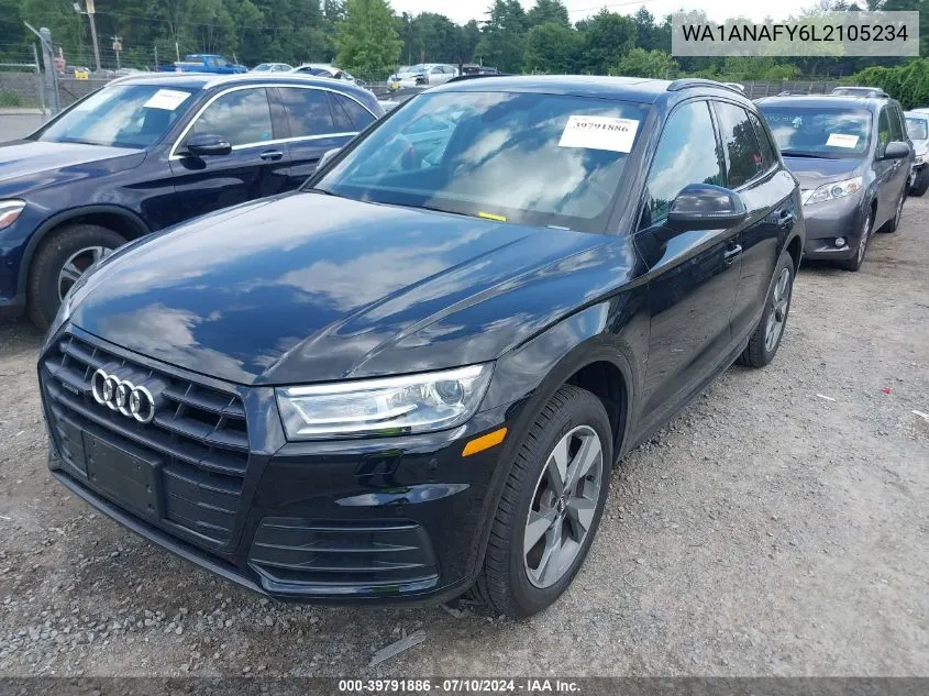 2020 Audi Q5 Premium 45 Tfsi Quattro S Tronic/Titanium Premium 45 Tfsi Quattro S Tronic VIN: WA1ANAFY6L2105234 Lot: 39791886