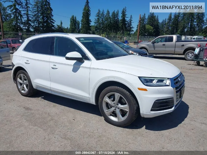 2020 Audi Q5 Premium Plus 45 Tfsi Quattro S Tronic VIN: WA1BNAFYXL2011894 Lot: 39843367