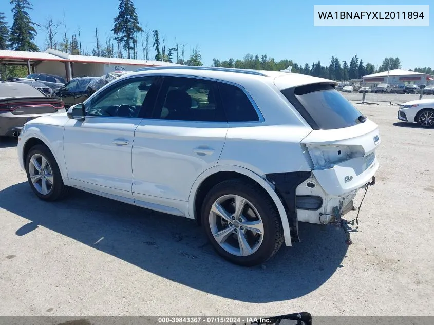 2020 Audi Q5 Premium Plus 45 Tfsi Quattro S Tronic VIN: WA1BNAFYXL2011894 Lot: 39843367